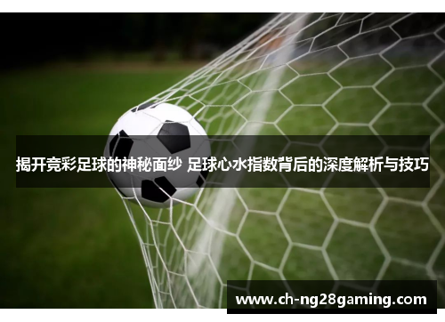揭开竞彩足球的神秘面纱 足球心水指数背后的深度解析与技巧 揭开竞彩足球的神秘面纱 足球心水指数背后的深度解析与技巧